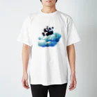 〜たけしゃんのお店〜の雲に乗るパンダ② スタンダードTシャツ