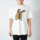 パペットピットの風なびく犬 スタンダードTシャツ