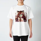 yos-1292583のねこニコばん スタンダードTシャツ