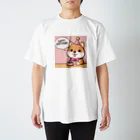 メアリーの柴犬がカラフルなスタンプ Regular Fit T-Shirt