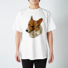 AKIKOGYOのえさくれ犬 スタンダードTシャツ