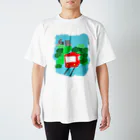 aoraetoaのレトロな赤いモノレール Regular Fit T-Shirt