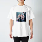 Navel Sky AIの水に咲く桜 スタンダードTシャツ