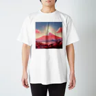 AQUAMETAVERSEの赤富士希望の印　なでしこ1478 スタンダードTシャツ