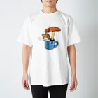 ふとし工房のキノコーヒールネコ Regular Fit T-Shirt