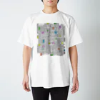 TSUTOMUiDaのTSUTOMUiDa_drawing41_BLOCKS Regular Fit T-Shirt