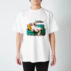 AI cat storeのダラダラしている猫 スタンダードTシャツ
