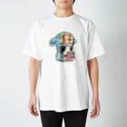 くじらーしあたーのミミイカちゃんのがま口 Regular Fit T-Shirt