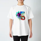 80s pop anime artの和テイストTシャツ Regular Fit T-Shirt