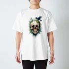 PiNK+18COMiCSのLeAF+SkULL_00002 Regular Fit T-Shirt