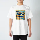 OHANA_087のアラスカの雄大な自然に暮らす人々と動物たちの調和 Regular Fit T-Shirt