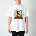 現金な動物たちのマネマネワンちゃん Regular Fit T-Shirt