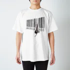 トコロコムギのバーコードにゃんこ Regular Fit T-Shirt