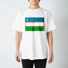 お絵かき屋さんのウズベキスタンの国旗 Regular Fit T-Shirt