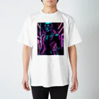 Skeletonの超クールな骸骨のサイバーパンクアート！ Regular Fit T-Shirt