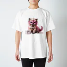 KVM｜kitten ＊ venetian-maskの仮面のセルカークレックス｜積木 ① Regular Fit T-Shirt