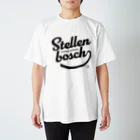 競馬おしゃれグッズ製作所のステレンボッシュ（タイポグラフィBLACK） Regular Fit T-Shirt
