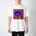 水草のサイケデリックな蓮の花 Regular Fit T-Shirt