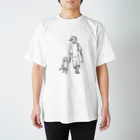 QROOVYの猫くんとお散歩 Regular Fit T-Shirt