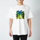 猫との風景の風景_森と猫037 Regular Fit T-Shirt