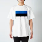 お絵かき屋さんのエストニアの国旗 Regular Fit T-Shirt