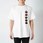 amber_sunの短くなった鉛筆エンジ色 Regular Fit T-Shirt