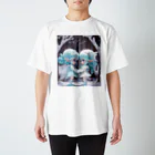 Mars Model Agencyのいつも一緒だよ　氷の妖精たち Regular Fit T-Shirt