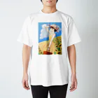 bazz000033の夏色麦わら少女 Regular Fit T-Shirt