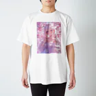 AQUAMETAVERSEの桜の下の少女幸せいっぱい　なでしこ1478 スタンダードTシャツ