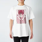 わがままフリルのピンク♡メイドちゃん Regular Fit T-Shirt
