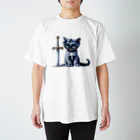 kitten ＊ venetian-mask｜KVMの仮面のロシアンブルー｜聖剣 ③ スタンダードTシャツ