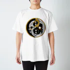 Ａ’ｚｗｏｒｋＳの陰陽髑髏太極図 Regular Fit T-Shirt