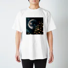 YUDAのAIアトリエの月と幻想 スタンダードTシャツ