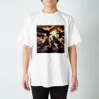 chikokuma76のイヌワシとオオカミ Regular Fit T-Shirt