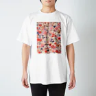 AQUAMETAVERSEの花柄のプリント　なでしこ1478 スタンダードTシャツ