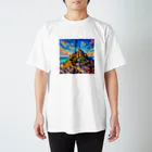 La-peaceの夢の中のモンサンミシェル スタンダードTシャツ