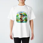 dreamy-designの雨の日のお散歩　カワウソくん Regular Fit T-Shirt