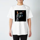 IKEDAYAのクールな猫 スタンダードTシャツ