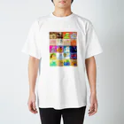 REDMOON_SAPPOROのアニマルスライム・大集合（背景あり） Regular Fit T-Shirt