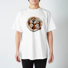 mochiru_mochiruの毎日ピザ Regular Fit T-Shirt