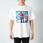 静寂工房の音の氷のドラゴン（Ice Dragons） スタンダードTシャツ