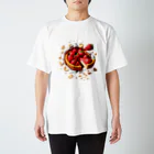 nekotama0224の飛び出すイチゴタルト Regular Fit T-Shirt