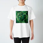 トトベス(T∴B∴M∴)🕊️の🐢玄武エメラルド護符🐍健康祈願、グラウンディング スタンダードTシャツ