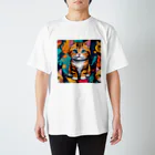 猫だらけの見つめるトラ猫 Regular Fit T-Shirt