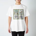 刺繍画家Marronのお店のこねこ花屋へ行く Regular Fit T-Shirt