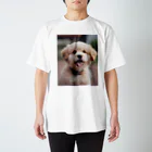 幸運招来の可愛い犬 スタンダードTシャツ