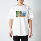 うさぎ石鹸の海辺のパトちゃんとケロちゃん Regular Fit T-Shirt