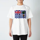 お絵かき屋さんのイギリス領インド洋地域の旗 スタンダードTシャツ