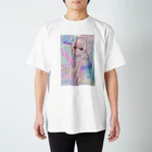 ふわぽこにゃんにゃんSHOP☁️🫧SUZURI支店のフリムキスラングれにゃぴ Regular Fit T-Shirt