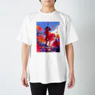 AQUAMETAVERSEの丘の上ひなげしの花で♪♪BLUE PLUM  691 スタンダードTシャツ